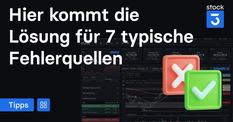 💡 7 häufige Fehlerquellen im stock3 Terminal