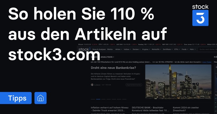 So holen Sie das Maximum aus den Artikeln auf stock3.com