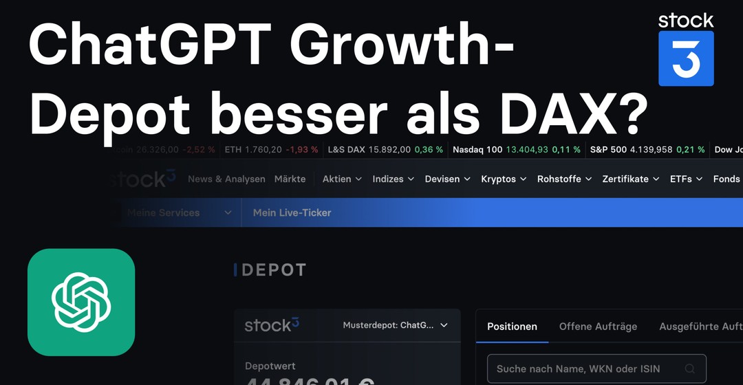 🤖 Kann das ChatGPT Growth-Depot den DAX nach 2 Monaten outperformen?