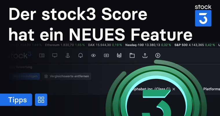 Alphabet, Meta oder Microsoft? Fundamentalvergleich nun noch einfacher mit dem stock3 Score