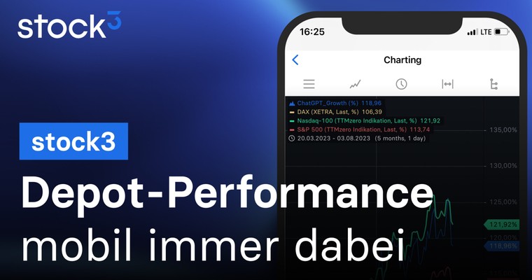 📊 Damit habt ihr Eure Depotperformance auch mobil dabei