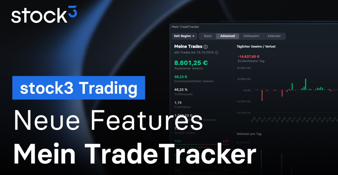 Neue Features für den TradeTracker