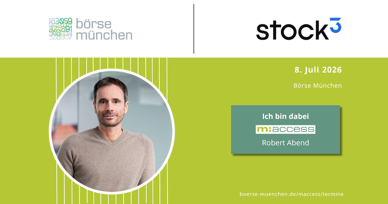 stock3 auf der m:access Analystenkonferenz