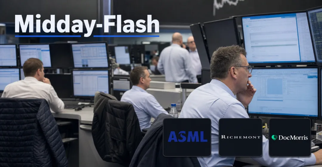 Midday-Flash: ASML hebt Ziele an, DAX bleibt schwach