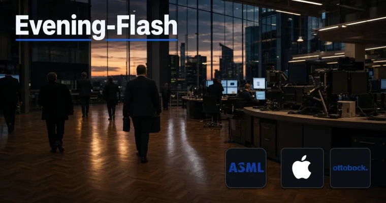Evening-Flash: Chip-Rally verpufft, Apple auf Rekordhoch