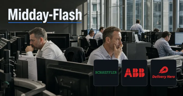 Midday-Flash: DAX schwächelt: Chemie, Pharma und Chips bremsen