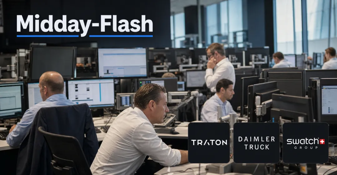 Midday-Flash: ZEW-Überraschung treibt DAX – Chipwerte ziehen mit
