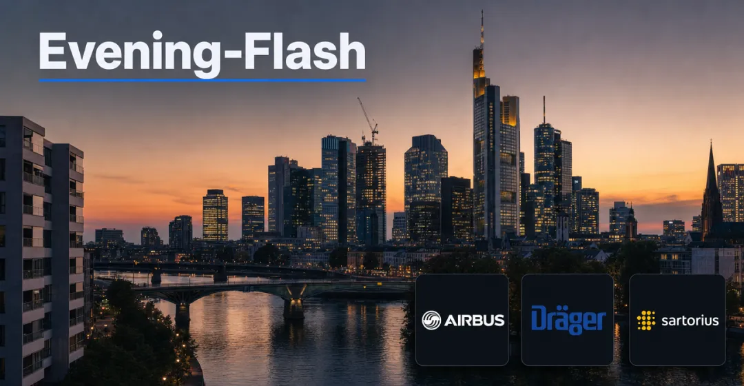 Evening-Flash: DAX springt über 25.000 Punkte – Öl und Gold ziehen an