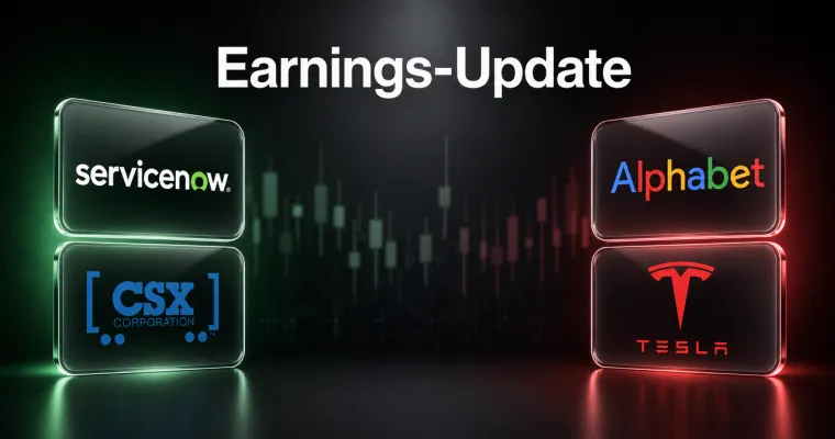Earnings-Update: Alphabet und Tesla übertreffen Erwartungen – Breite Beat-Serie hält an