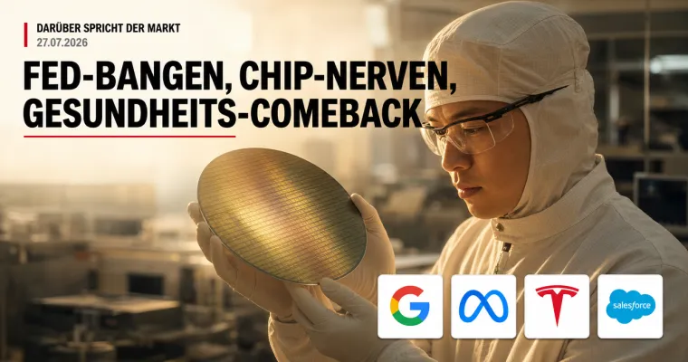 Darüber spricht der Markt: Fed-Bangen, Chip-Nerven, Gesundheits-Comeback