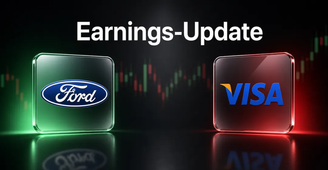 Earnings-Update: Ford und Visa übertreffen Erwartungen – Ausblicke mit Vorbehalten
