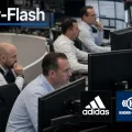 Midday-Flash: Adidas stürzt 17 Prozent ab – DAX hält sich im Plus