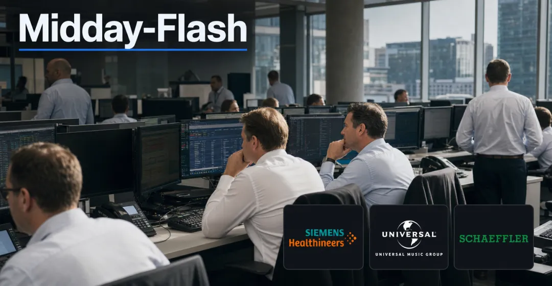 Midday-Flash: Chipwerte stützen DAX – Schaeffler bricht ein