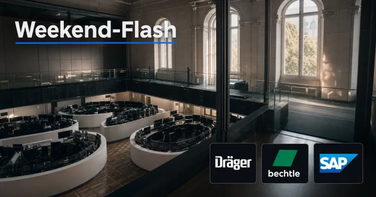 Weekend-Flash: Ölpreis-Rückgang entlastet – DAX legt 2,5 % zu