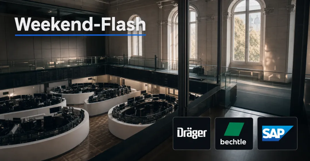 Weekend-Flash: Ölpreis-Rückgang entlastet – DAX legt 2,5 Prozent zu