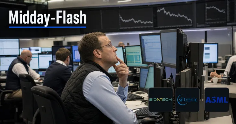 Midday-Flash: DAX auf Rekordhoch – Ölpreis bricht 6,8 % ein