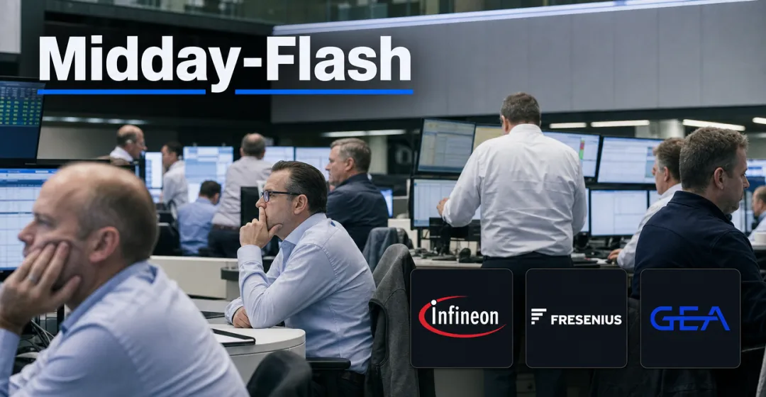 Midday-Flash: Infineon-Marge enttäuscht – DAX gibt nach