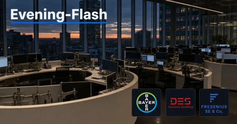 Evening-Flash: Schwache US-Daten belasten – DAX rutscht unter 26.200 Punkte