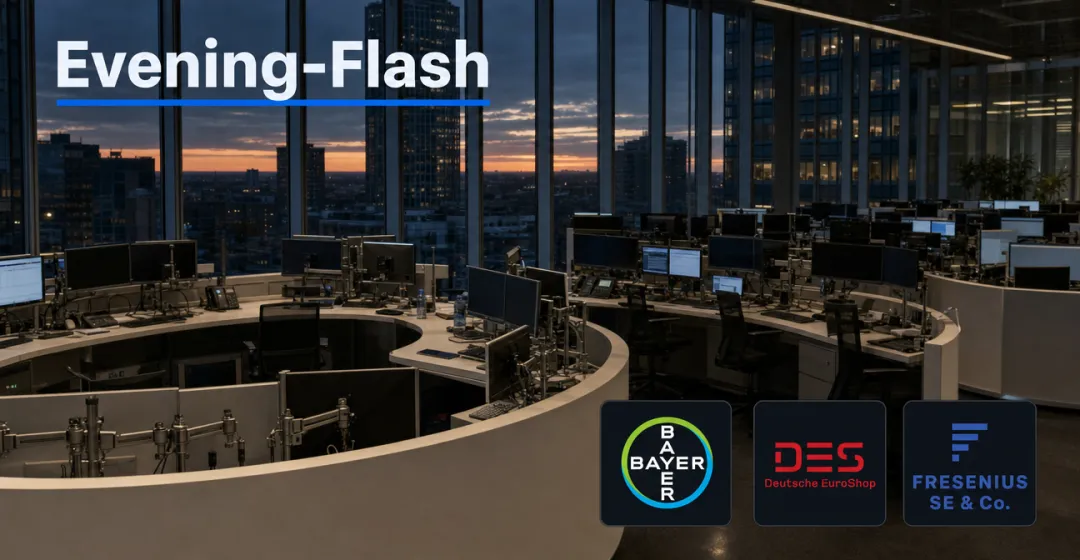 Evening-Flash: Schwache US-Daten belasten – DAX rutscht unter 26.200 Punkte