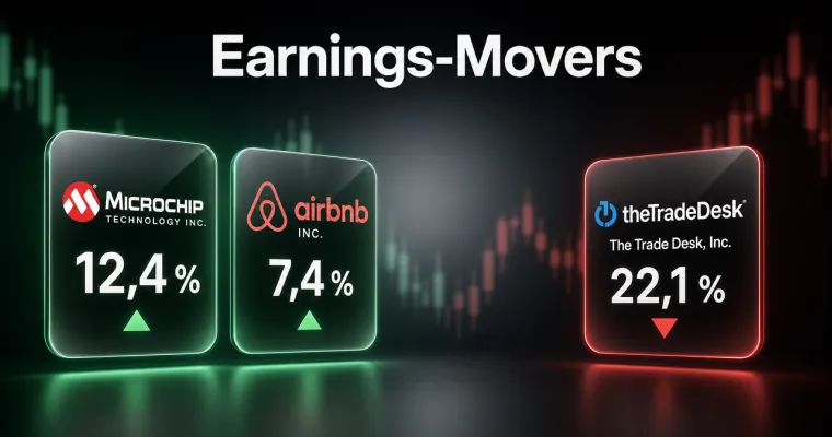 Earnings-Movers: Microchip springt zweistellig – Trade Desk bricht ein