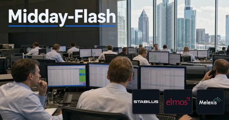 Midday-Flash: Sentix hellt sich auf – DAX hält sich knapp im Plus