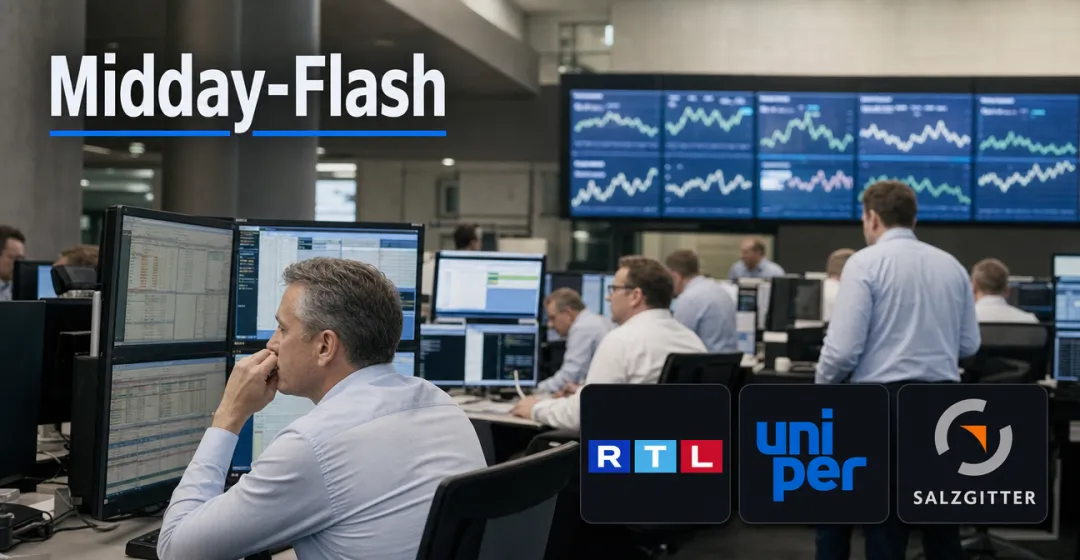 Midday-Flash: Ölpreis zieht 2 % an – DAX gibt leicht nach