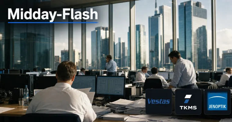 Midday-Flash: Prognose-Welle treibt DAX über 26.500 Punkte