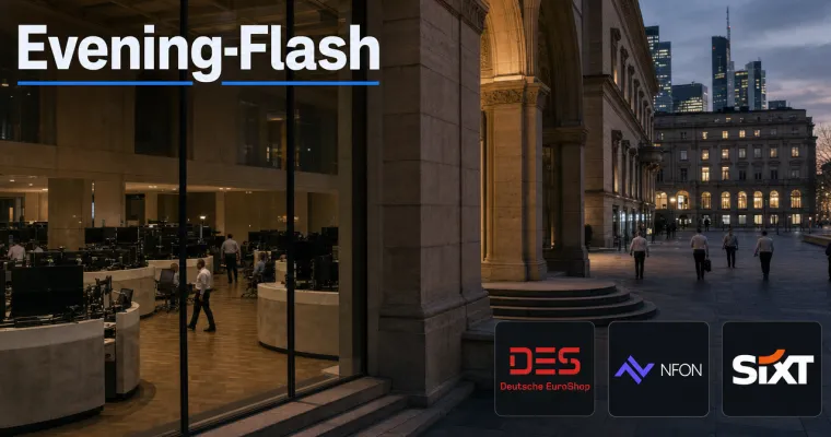 Evening-Flash: Zinssorgen ebben ab – DAX gibt dennoch leicht nach