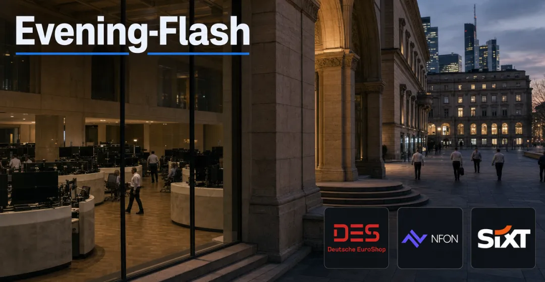 Evening-Flash: Zinssorgen ebben ab – DAX gibt dennoch leicht nach