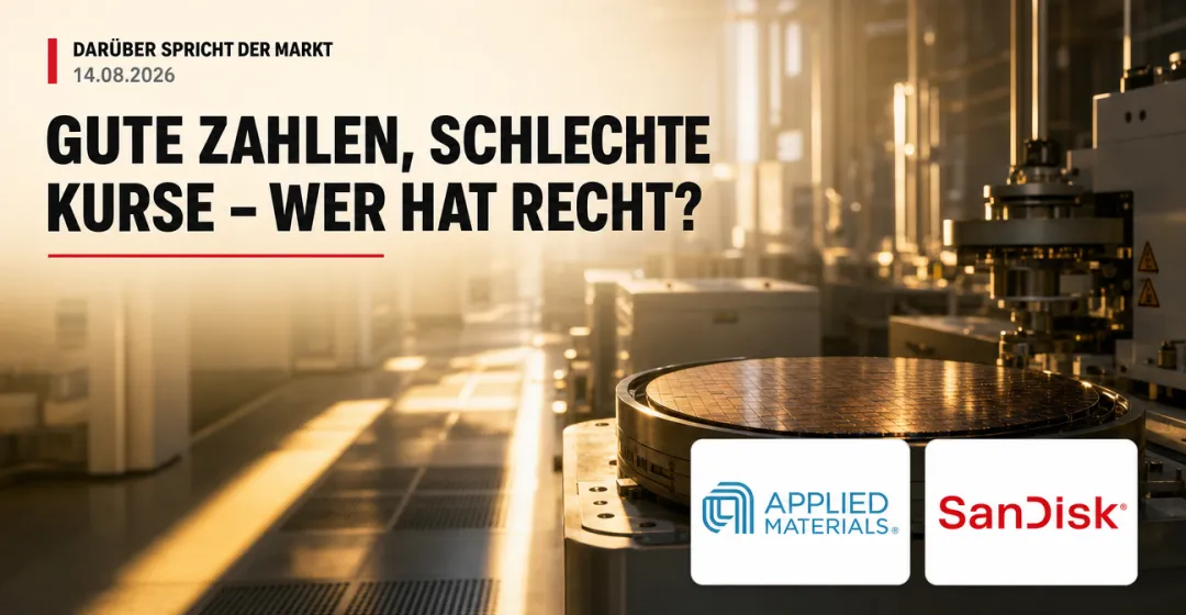 Darüber spricht der Markt: Gute Zahlen, schlechte Kurse – wer hat recht?