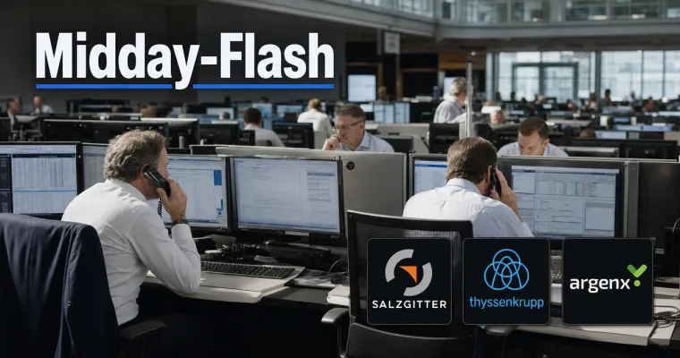 Midday-Flash: Stahlwerte gefragt – DAX tritt auf der Stelle