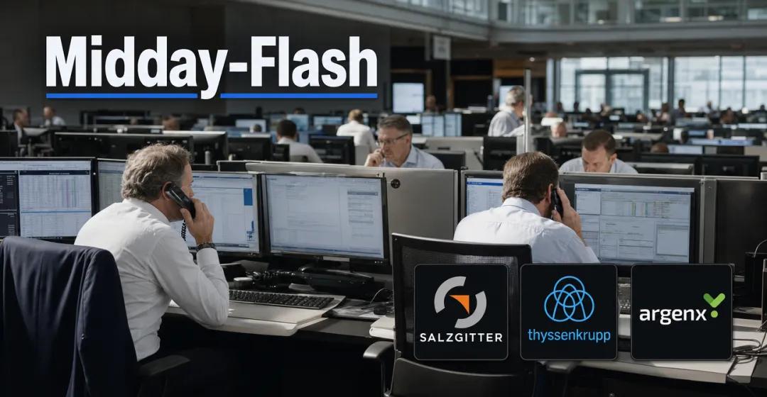 Midday-Flash: Stahlwerte gefragt – DAX tritt auf der Stelle