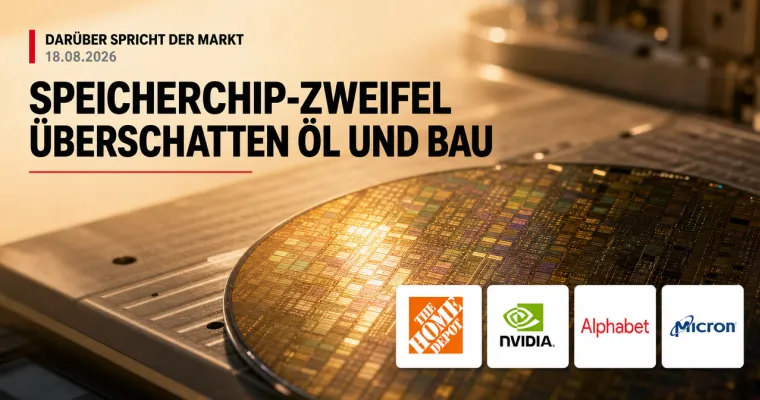 Darüber spricht der Markt: Speicherchip-Zweifel überschatten Öl und Bau
