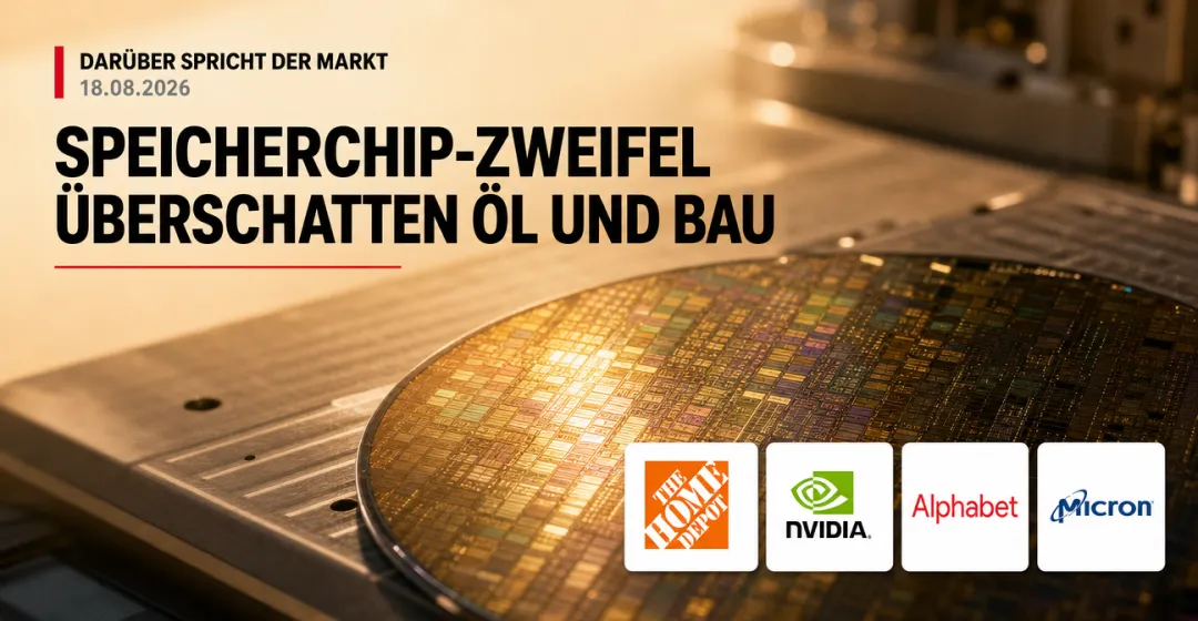 Darüber spricht der Markt: Speicherchip-Zweifel überschatten Öl und Bau