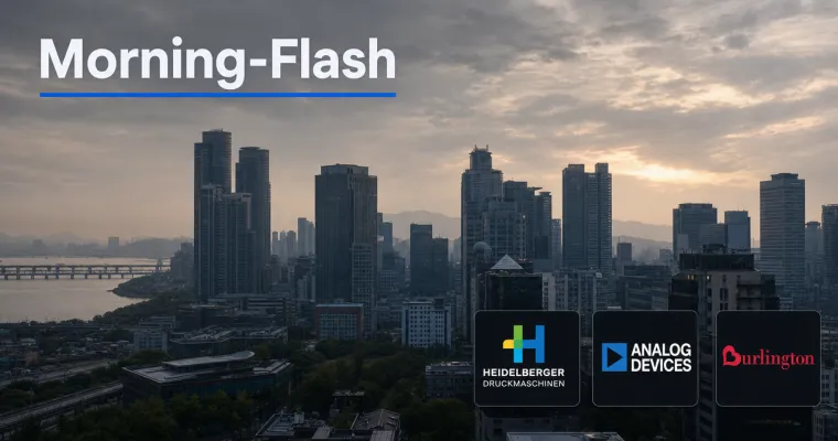 Morning-Flash: Chip-Ausverkauf in Asien – KOSPI bricht ein