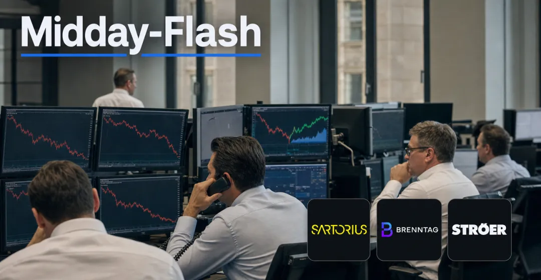 Midday-Flash: DAX gibt nach – Ölpreis zieht nach Angriffen an