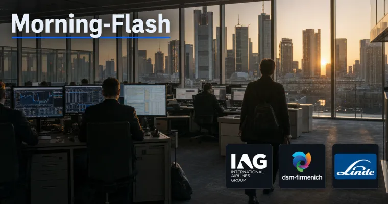 Morning-Flash: Ruhiger Start vor den PMIs – Bitcoin springt 3 Prozent