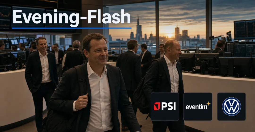 Evening-Flash: DAX legt zu – Volkswagen nennt Lage kritisch