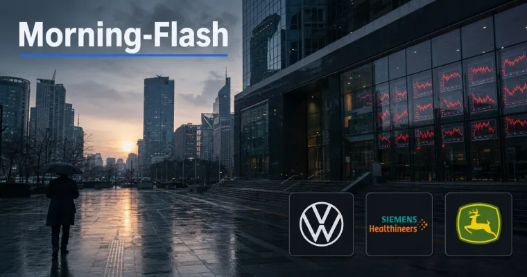 Morning-Flash: Chipwerte drücken Asien – KOSPI verliert 3,3 Prozent
