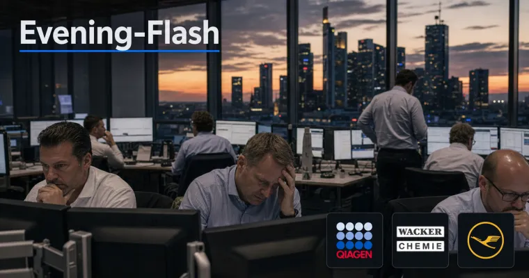 Evening-Flash: Ölpreis fällt deutlich – DAX tritt auf der Stelle