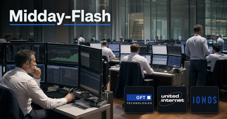 Midday-Flash: Tech-Zahlen aus den USA stützen – DAX hält sich im Plus