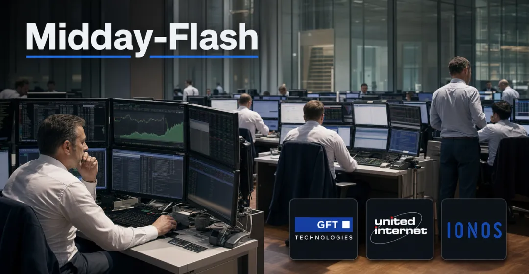 Midday-Flash: Tech-Zahlen aus den USA stützen – DAX hält sich im Plus