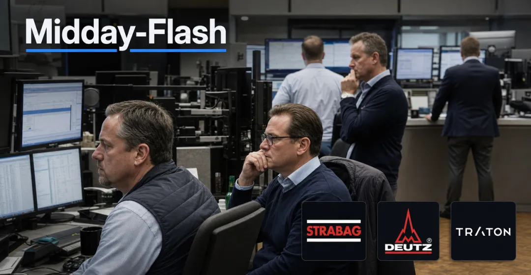 Midday-Flash: Strabag-Zahlen beflügeln – DAX klettert über 26.500 Punkte