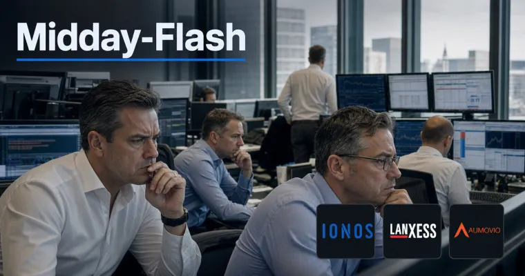 Teaserbild von Midday-Flash: Renditen und Ölpreis steigen – DAX gibt nach