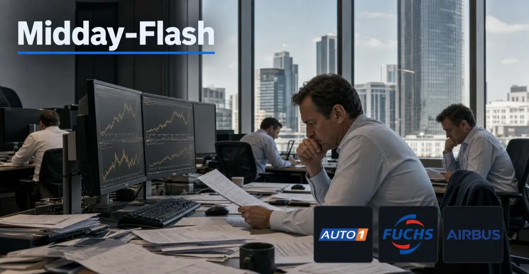 Teaserbild von Midday-Flash: Erzeugerpreise überraschen – DAX tritt auf der Stelle
