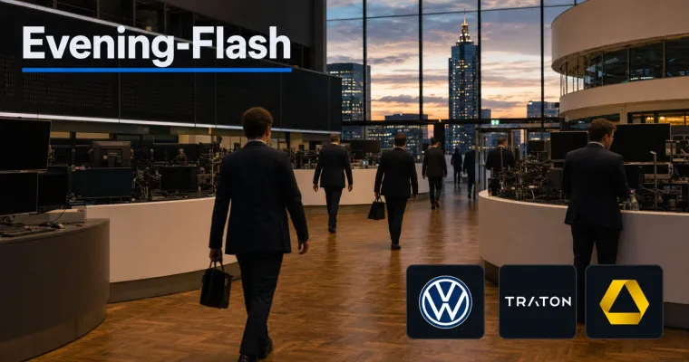 Teaserbild von Evening-Flash: DAX hält 26.000 Punkte – Ölpreis nähert sich 100 Dollar