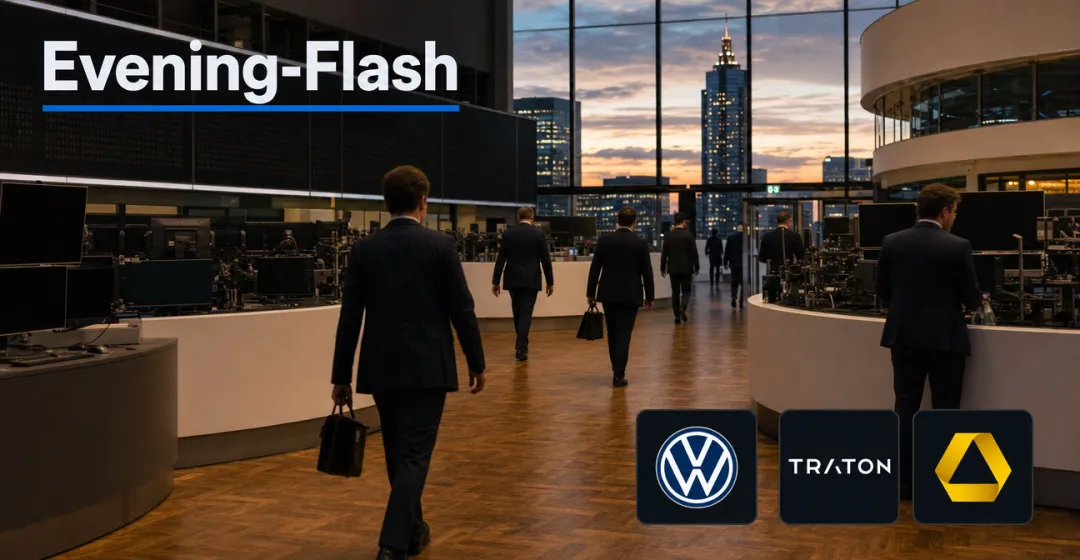 Teaserbild von Evening-Flash: DAX hält 26.000 Punkte – Ölpreis nähert sich 100 Dollar