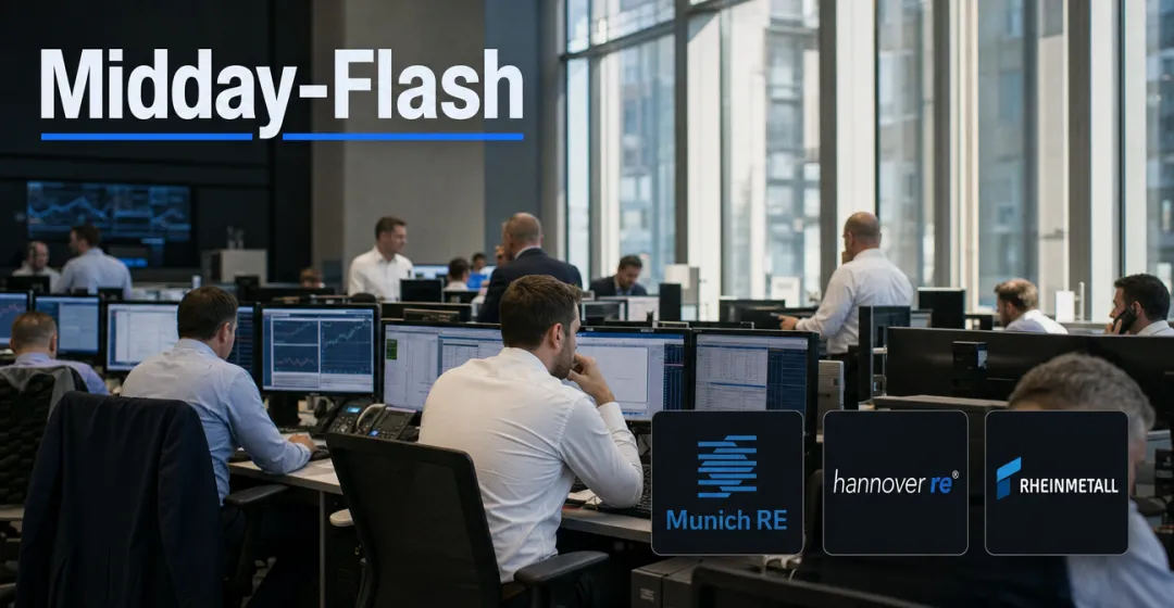 Teaserbild von Midday-Flash: DAX wartet auf EZB – Softwarewerte geraten unter Druck