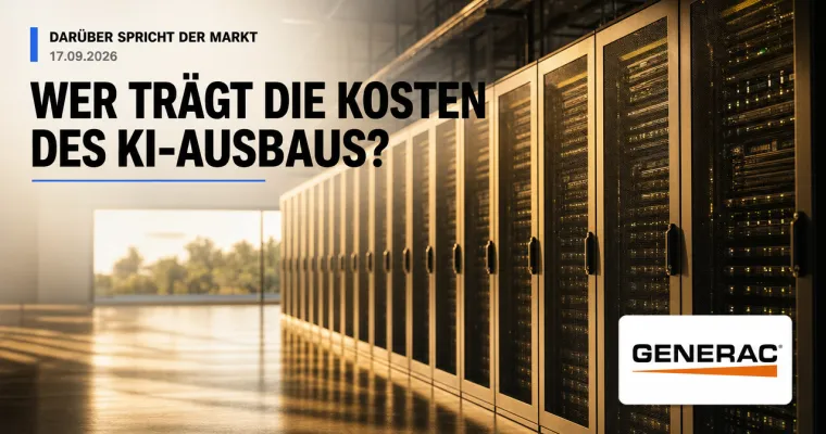 Teaserbild von Darüber spricht der Markt: Wer trägt die Kosten des KI-Ausbaus?