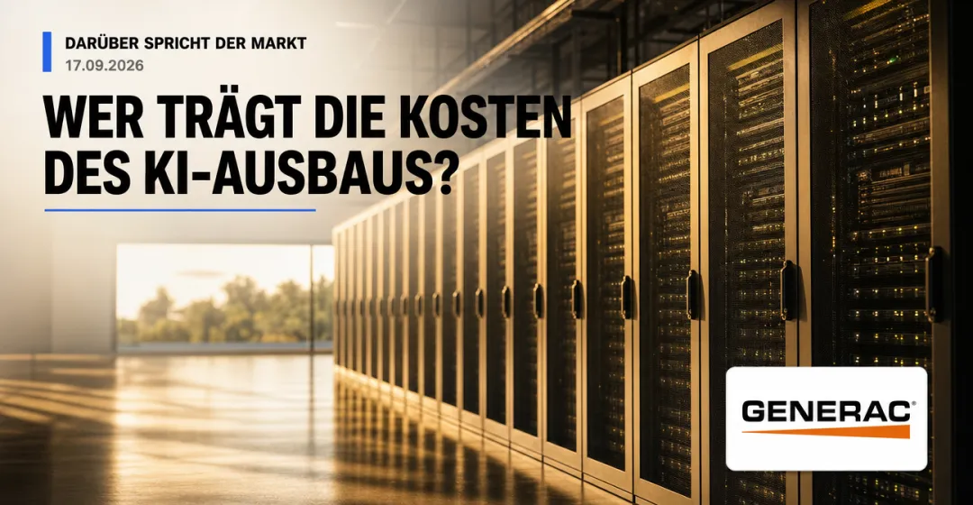 Teaserbild von Darüber spricht der Markt: Wer trägt die Kosten des KI-Ausbaus?
